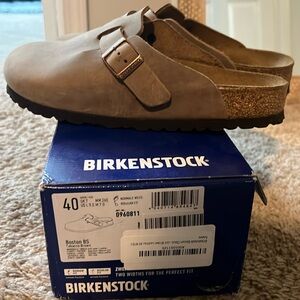 Birkenstock Size 40 US Women’s 9 Boston Clog in Tabacco Brown Regular Fit